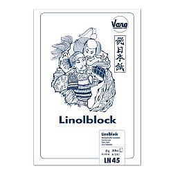 Linolblock με χαρτιά για τύπωμα