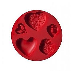 Fimo καλούπι σιλικόνης καρδιές