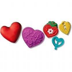 Fimo καλούπι σιλικόνης καρδιές