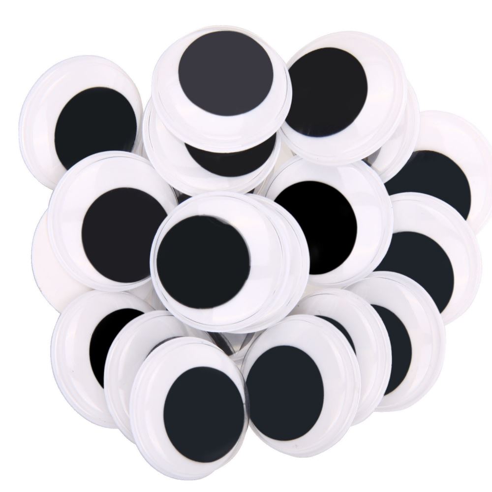 Αυτοκόλλητα μαύρα ματάκια 30mm