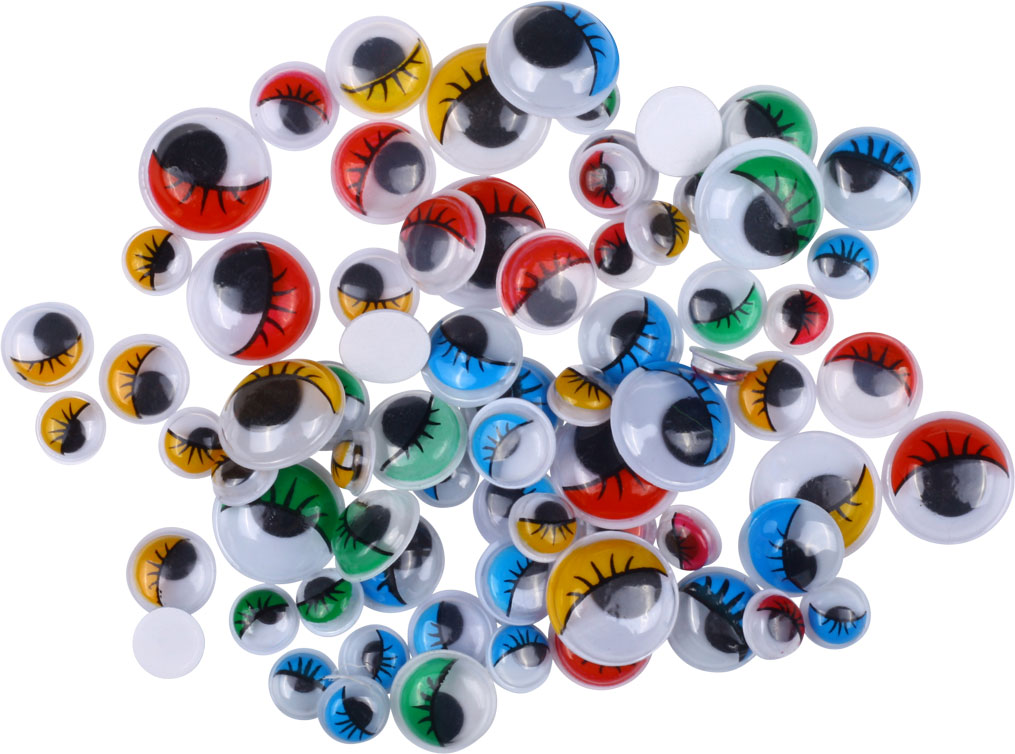 Αυτοκόλλητα μάτια βλεφαρίδες διάφορα χρώματα