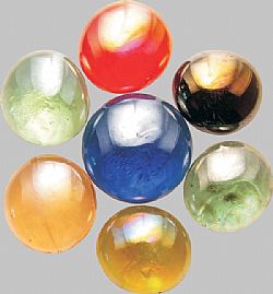 Glass Nuggets 15-20mm Multicolor Mix Iridescent 100gr