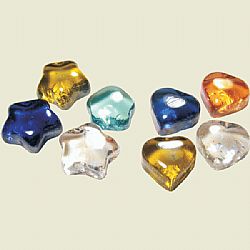 Glass Nuggets Αστέρια και Καρδούλες 100gr