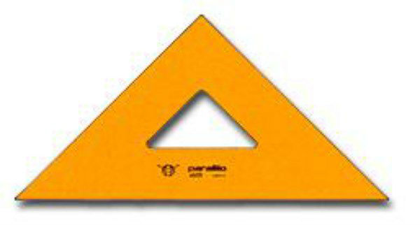 Τρίγωνο με πατούρα και αρίθμηση 32cm