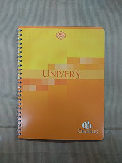 Chatelles Τετράδιο Καλλιγραφίας Σπιράλ σε 4 αποχρώσεις 17x22εκ. 100φ. 