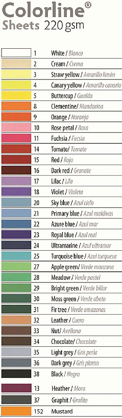 Χαρτί Canson Colorline 50x70 220gr