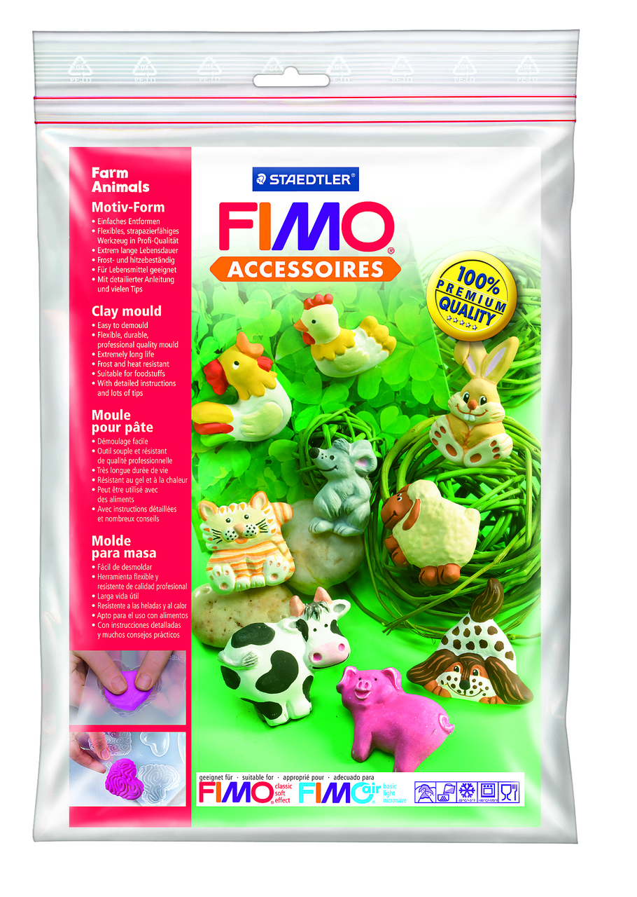 Fimo καλούπι ζώα της φάρμας