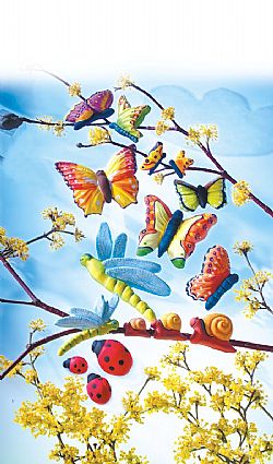 Fimo καλούπι Πεταλούδες