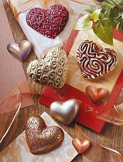 Fimo καλούπι καρδιές