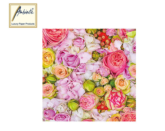 Χαρτοπετσέτα ''bed of roses'' 33x33cm