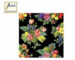 Χαρτοπετσέτα flowers and fruits 33x33cm