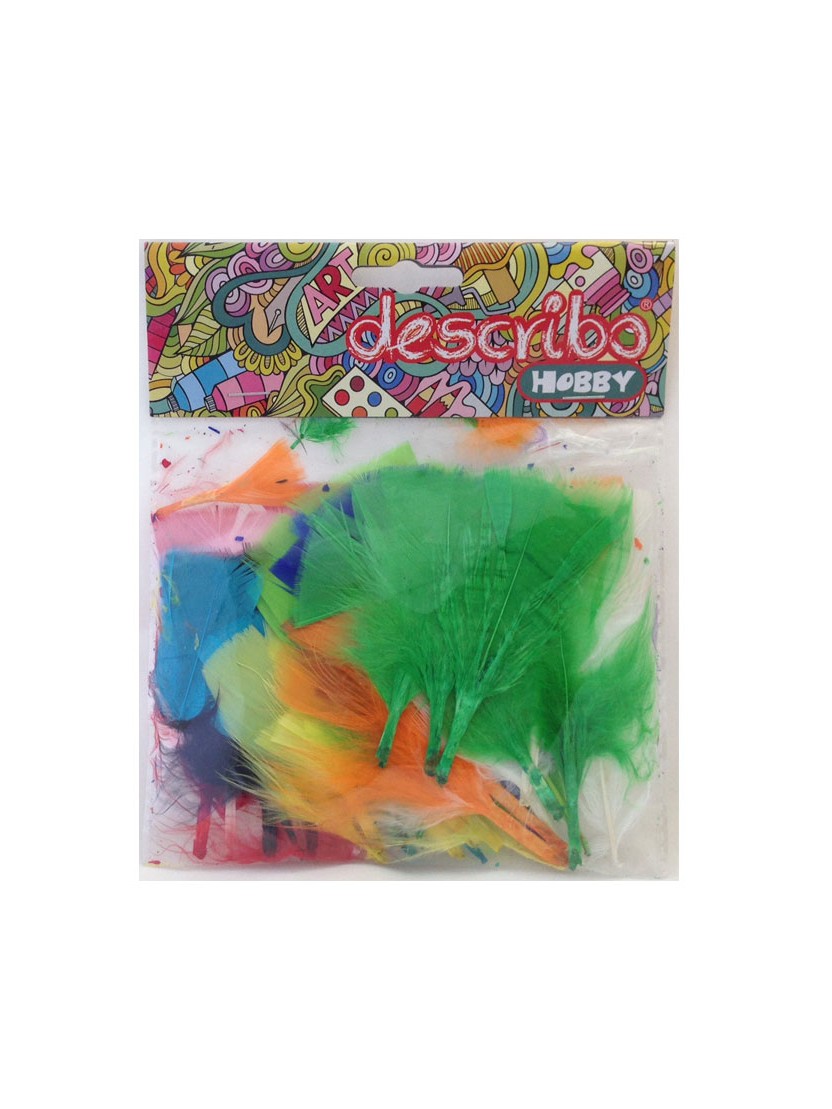 Describo χρωματιστά πούπουλα