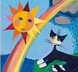 Χαρτοπετσέτα για decoupage Arcobaleno blau