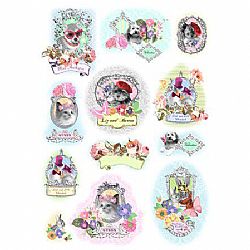 Ριζόχαρτο Decoupage ''ζωάκια 35x50