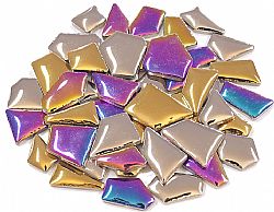 Flip Mosaik Κεραμική ψηφίδα ασύμμετρη mix metallic 100gr