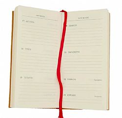 Ατζέντα εβδομαδιαία (8×16) με σκληρό κάλυμμα με ύφασμα-Επί Χάρτου