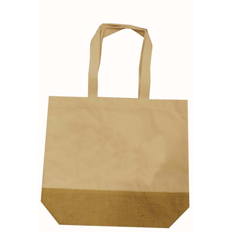 Τσάντα από καμβά και σκληρή βάση από Λινάτσα Υ35x41x12cm