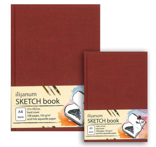 Βιβλιοδετημένο SKETCH book ακουαρέλας