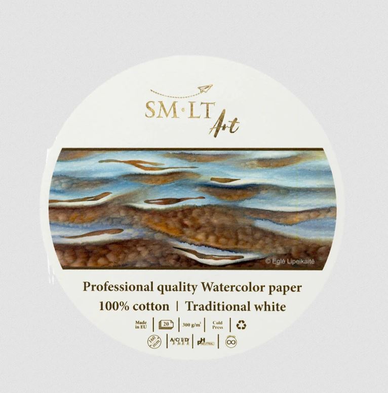 SMLT ART Μπλοκ Ακουαρέλας στρογγυλό
