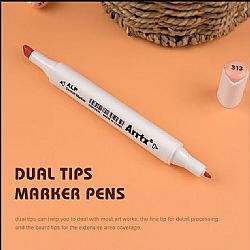 Arrtx 36 Μαρκαδόροι Οινοπνεύματος Oros Skin Tones Brush & Chisel