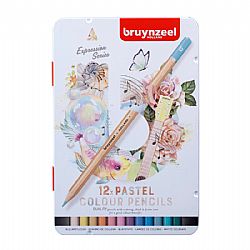 Bruynzeel 12 Colour Pencils PASTEL
