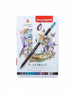 Bruynzeel 12 Colour Pencils METALLIC
