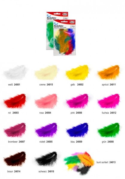 Meyco Marabufedern πούπουλα σετ σε διάφορες αποχρώσεις