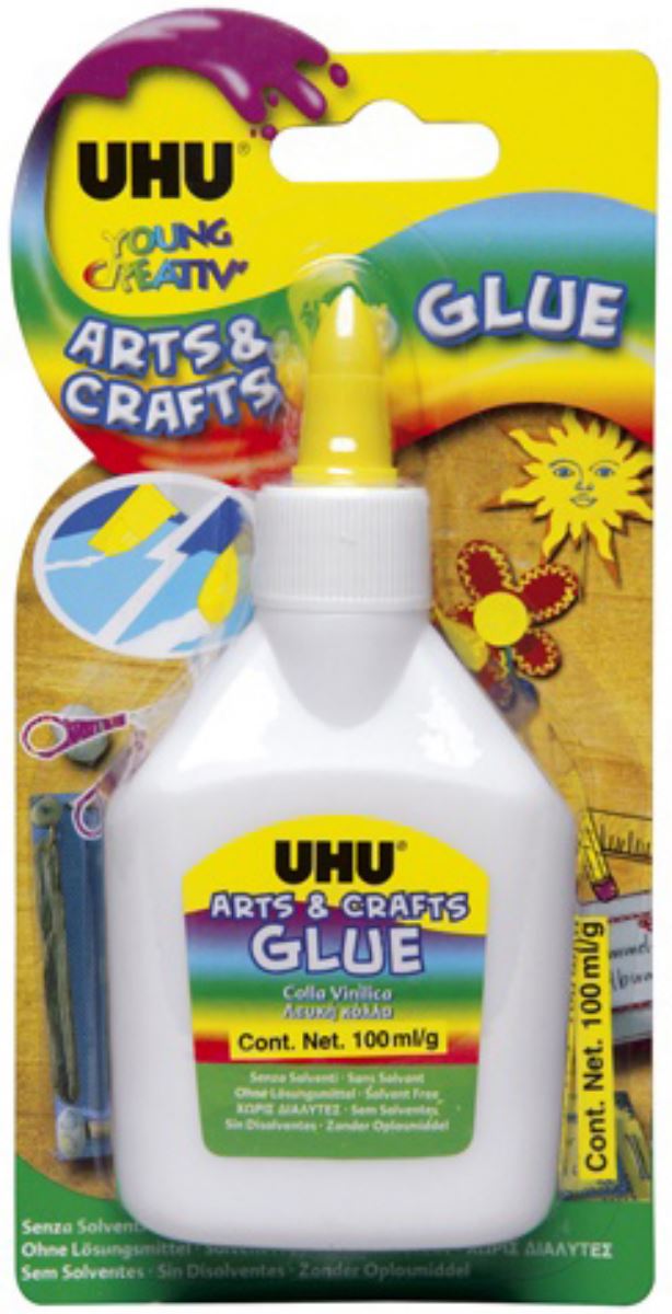 Κόλλα UHU Kid 100ml. Λευκή Arts & Crafts