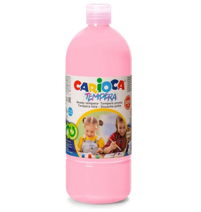 Τέμπερα Carioca Μπουκάλι 1lt Ροζ
