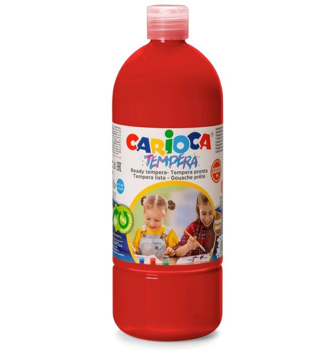 Τέμπερα Carioca Μπουκάλι 1lt Κόκκινο