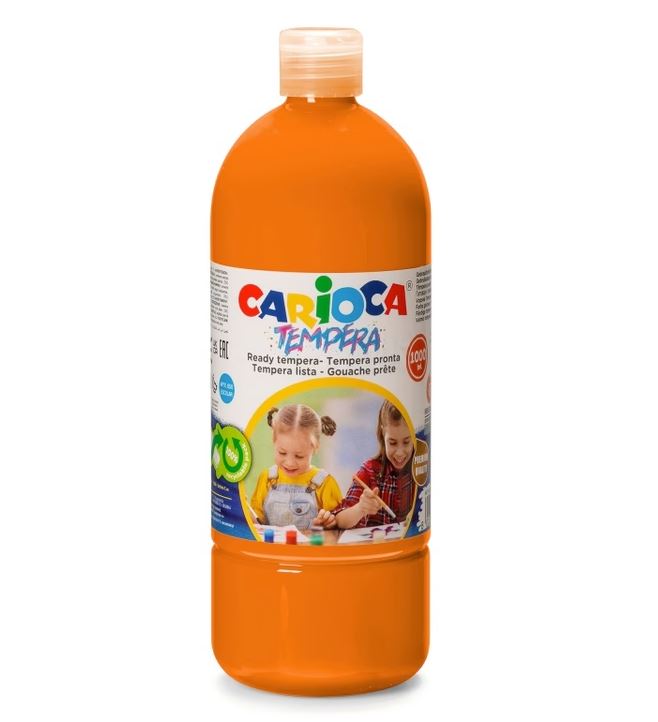 Τέμπερα Carioca Μπουκάλι 1lt Πορτοκαλί