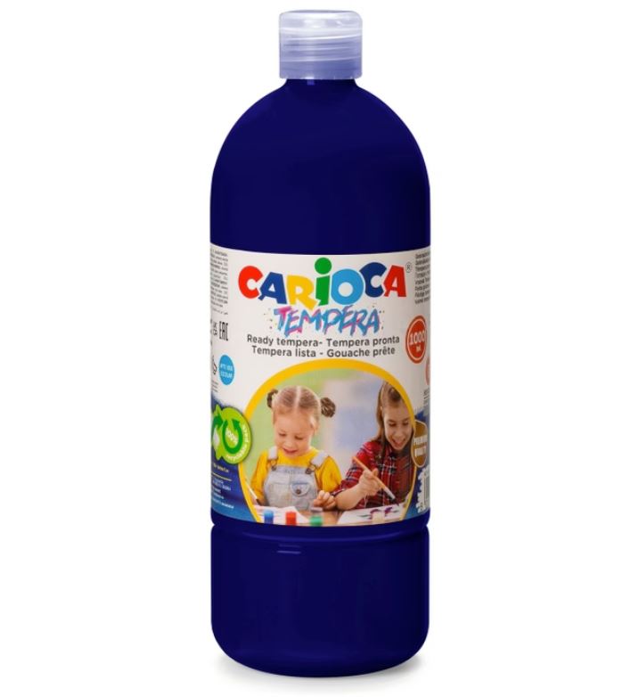Τέμπερα Carioca Μπουκάλι 1lt Μπλε