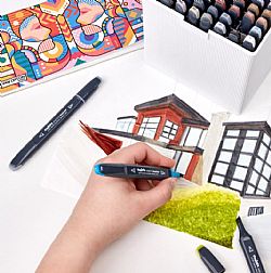 Carioca Plus μαρκαδόροι οινοπνεύματος σετ 32 τεμαχίων