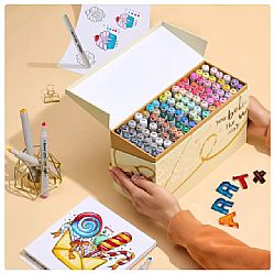 Arrtx 90 Μαρκαδόροι Οινοπνεύματος Oros Vibrant Colours Brush & Chisel