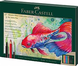 Faber Castell κασετίνα με ξυλομπογιές Albrecht Dürer & Pitt Artist, σε 21 χρώματα