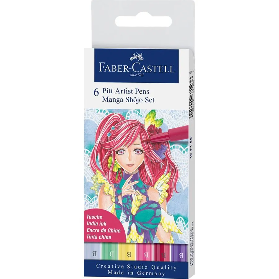 Στυλό ινδικής μελάνης Pitt Artist Pen Brush (x6)