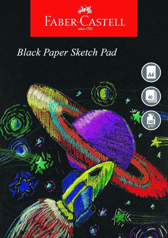 Faber Castell μπλοκ με μαυρα φύλλα Α4
