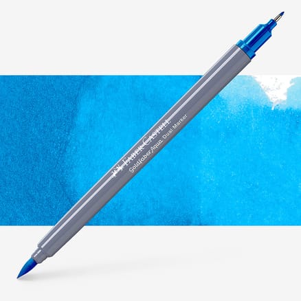 Faber Castell Goldfaber Διπλός μαρκαδόρος νερού (Azure Blue)